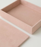 Michaël Verheyden Suede and wooden letterbox