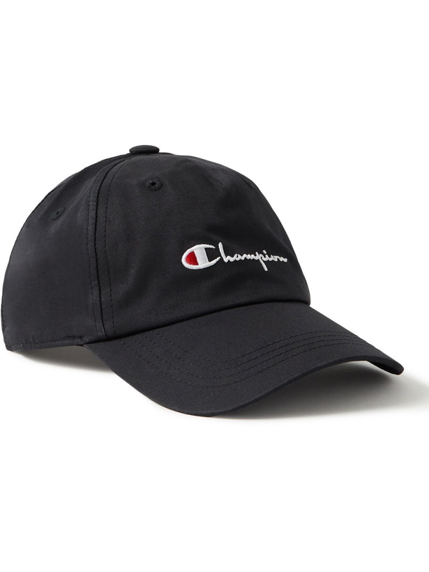 Photo: CHAMPION - Logo-Embroidered Cotton-Blend Twill Baseball Cap