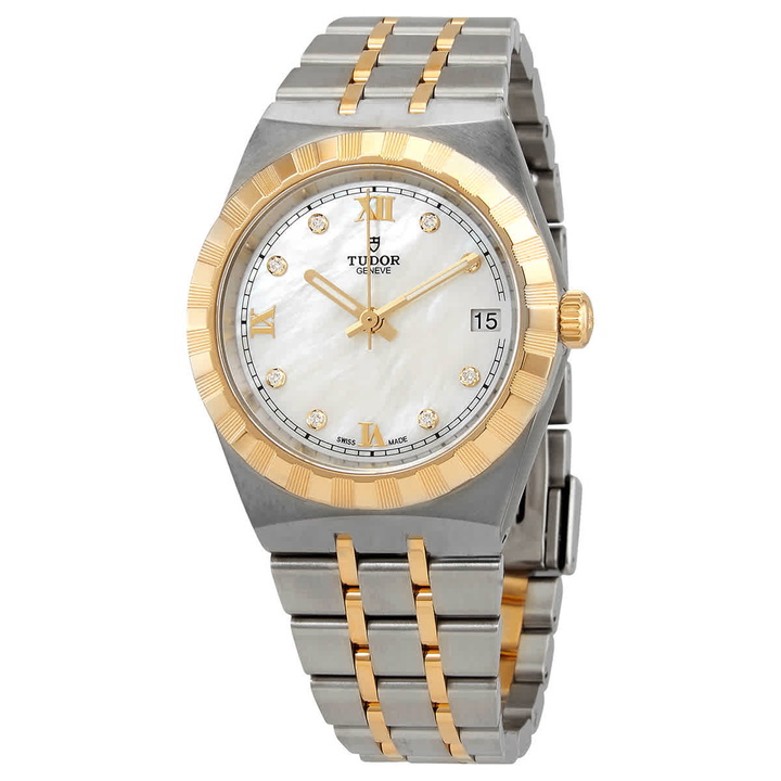 Photo: Tudor Royal Automatic Diamond Mother of Pearl Dial Unisex Watch M28403-0007