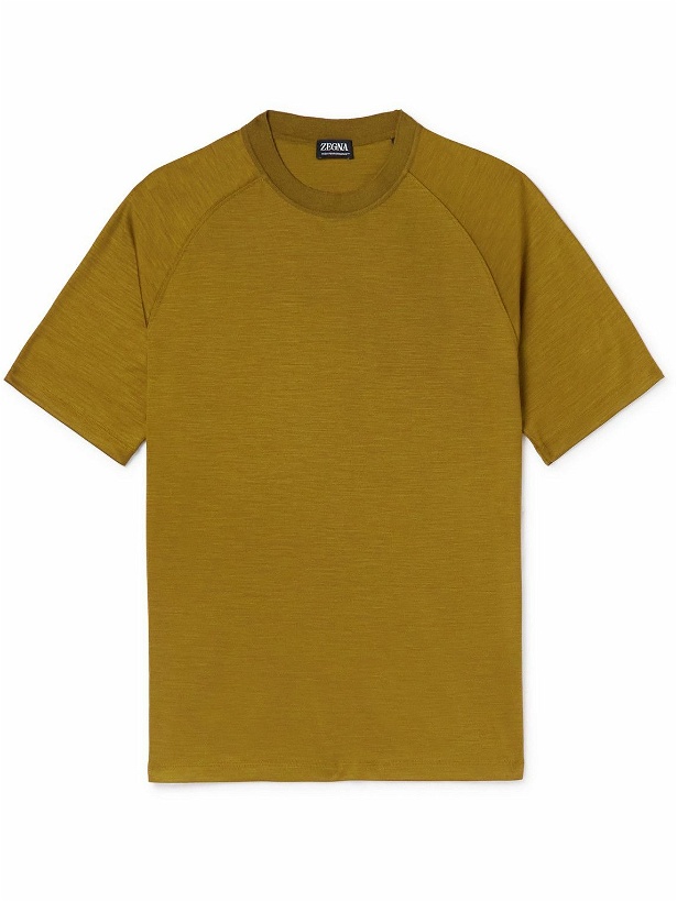 Photo: Zegna - Wool T-Shirt - Yellow