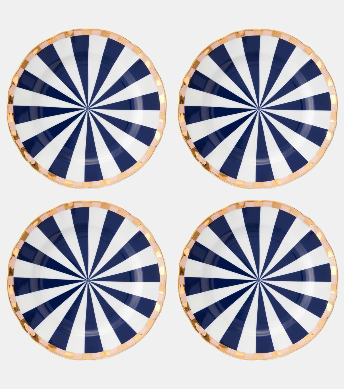 Bitossi Fortuna set of 4 dessert plates