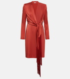 Max Mara Maura wrap satin minidress