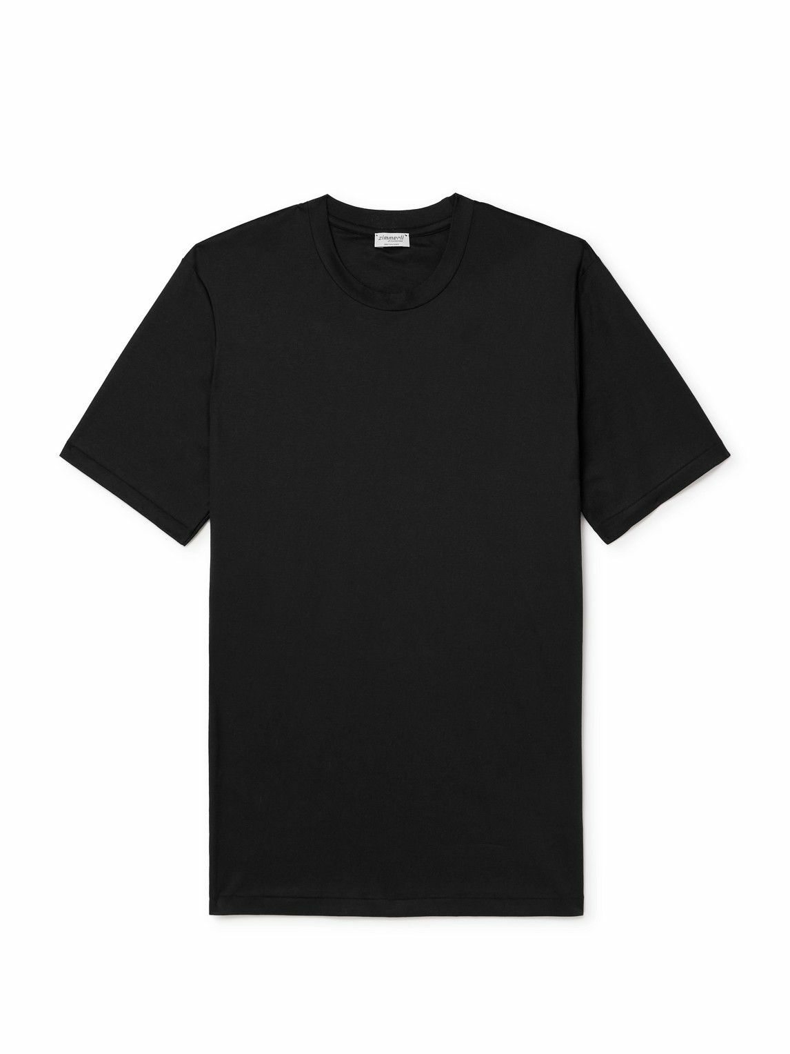 ZIMMERLI - Sea Island Cotton-Jersey T-Shirt - Black