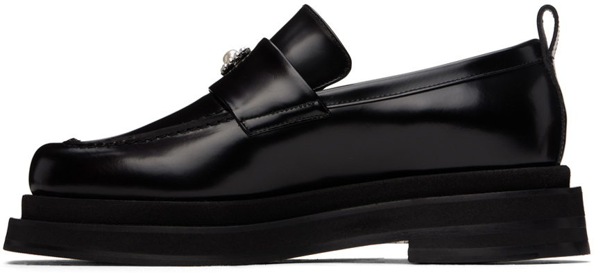 Simone Rocha Black Heart Toe Platform Loafers