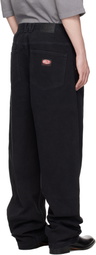 WILLY CHAVARRIA Black Straight Leg 'Bad Boy' Jeans