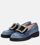 Roger Vivier Viv' Rangers denim loafers