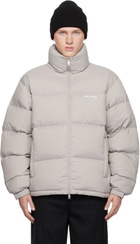 Axel Arigato Gray Observer Puffer Down Jacket