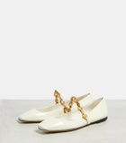 Jimmy Choo Diamond Tilda patent leather ballet flats