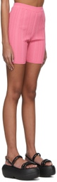 Marco Rambaldi Pink Viscose Shorts