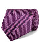 Charvet - 8.5cm Herringbone Silk-Jacquard Tie - Pink
