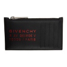Givenchy Black Address Zippered Card Holder