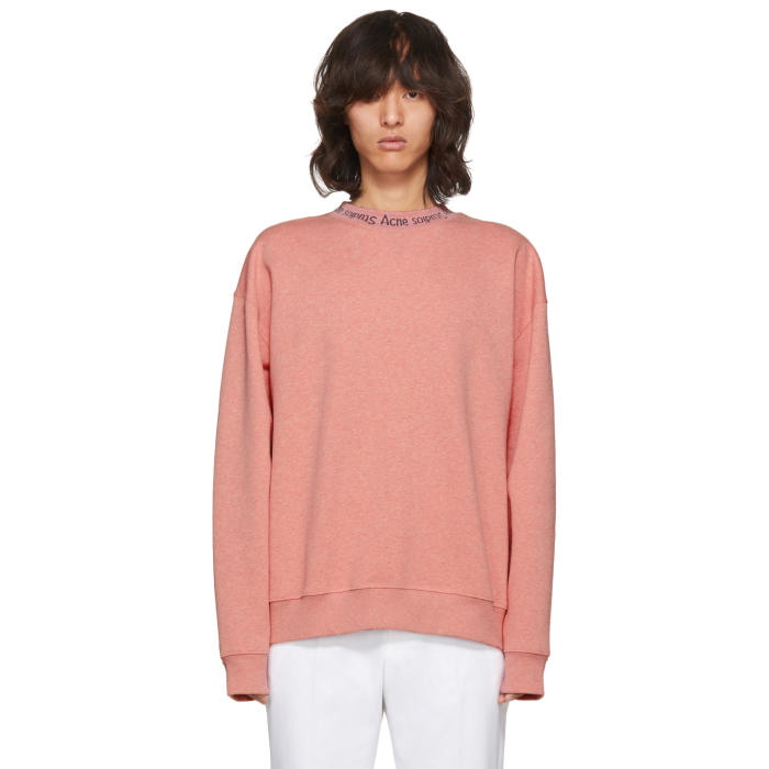 Photo: Acne Studios SSENSE Exclusive Pink Flogho Sweatshirt