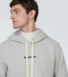 Jil Sander Logo cotton jersey hoodie
