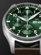 IWC Schaffhausen - Pilot's Automatic Chronograph 43mm Stainless Steel and Leather Watch, Ref. No. IW378005