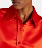 The Frankie Shop Arlen satin shirt