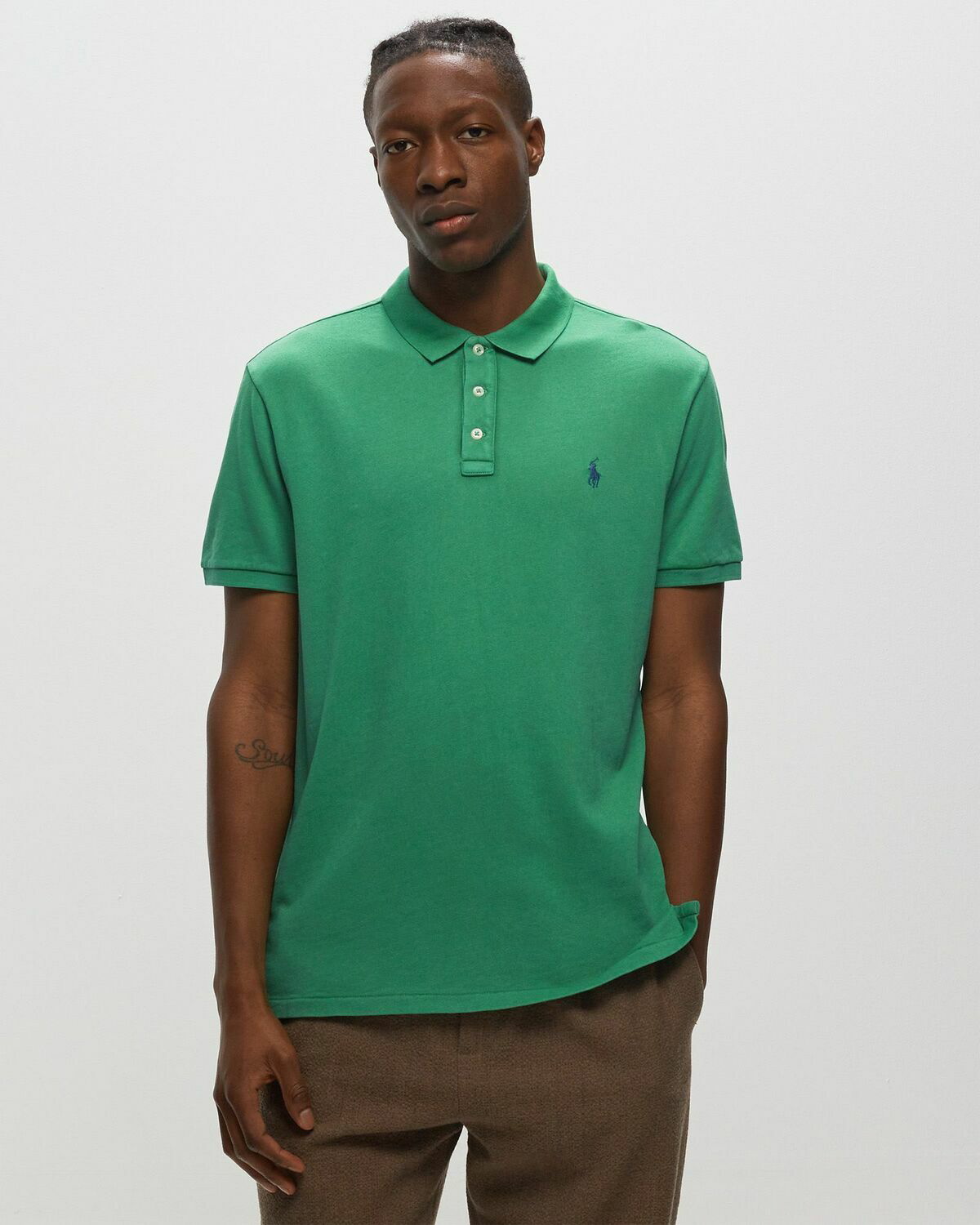 Mens ralph lauren polo shirts green best sale