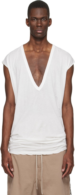 Photo: Rick Owens DRKSHDW White Temple Dylan T-shirt