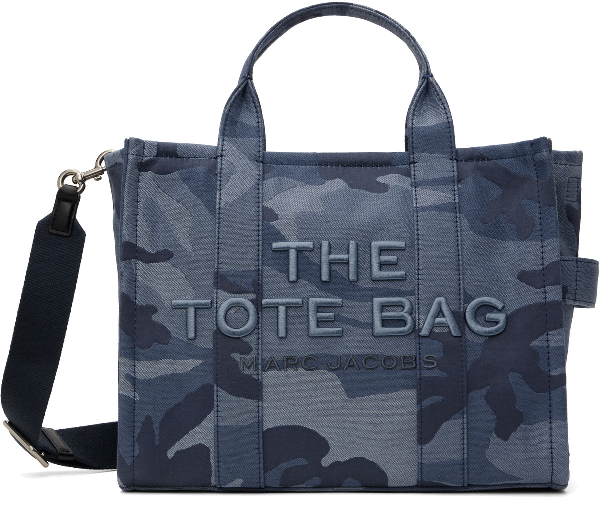 Marc Jacobs Blue The Camo Jacquard Medium Tote Marc Jacobs marc-jacobs-blue-the-camo-jacquard-medium-tote-marc-jacobs