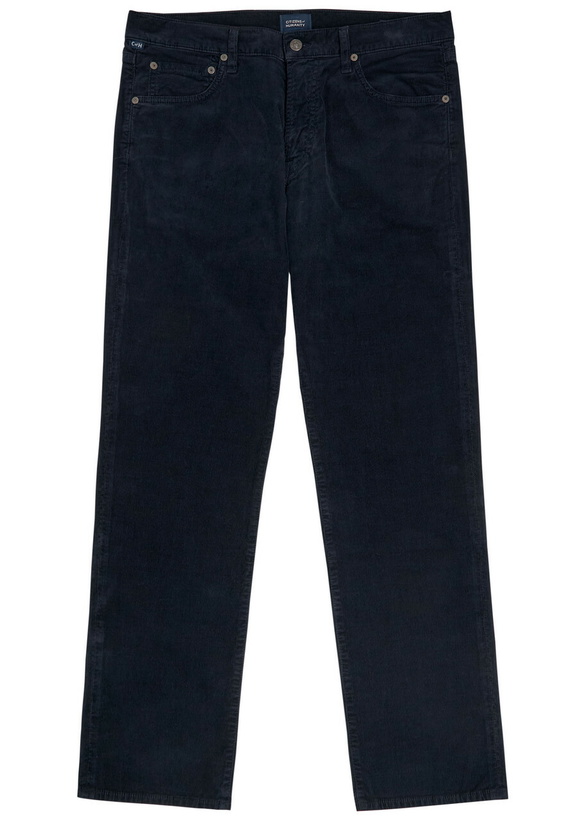 Photo: Citizens OF Humanity Elijah Straight-leg Corduroy Jeans Navy