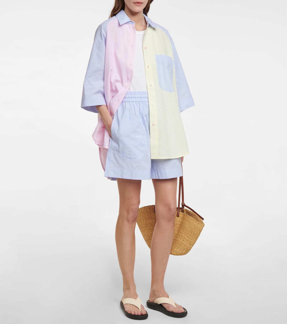 Lee Mathews LM Classic cotton and linen shorts