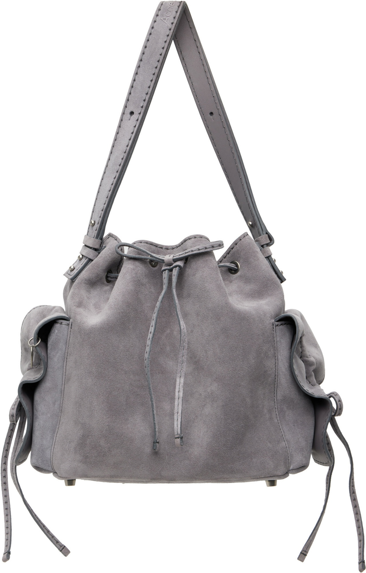 Acne Studios Gray Multipocket Bucket Bag
