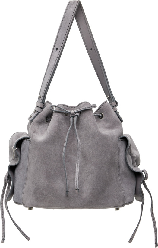 Photo: Acne Studios Gray Multipocket Bucket Bag