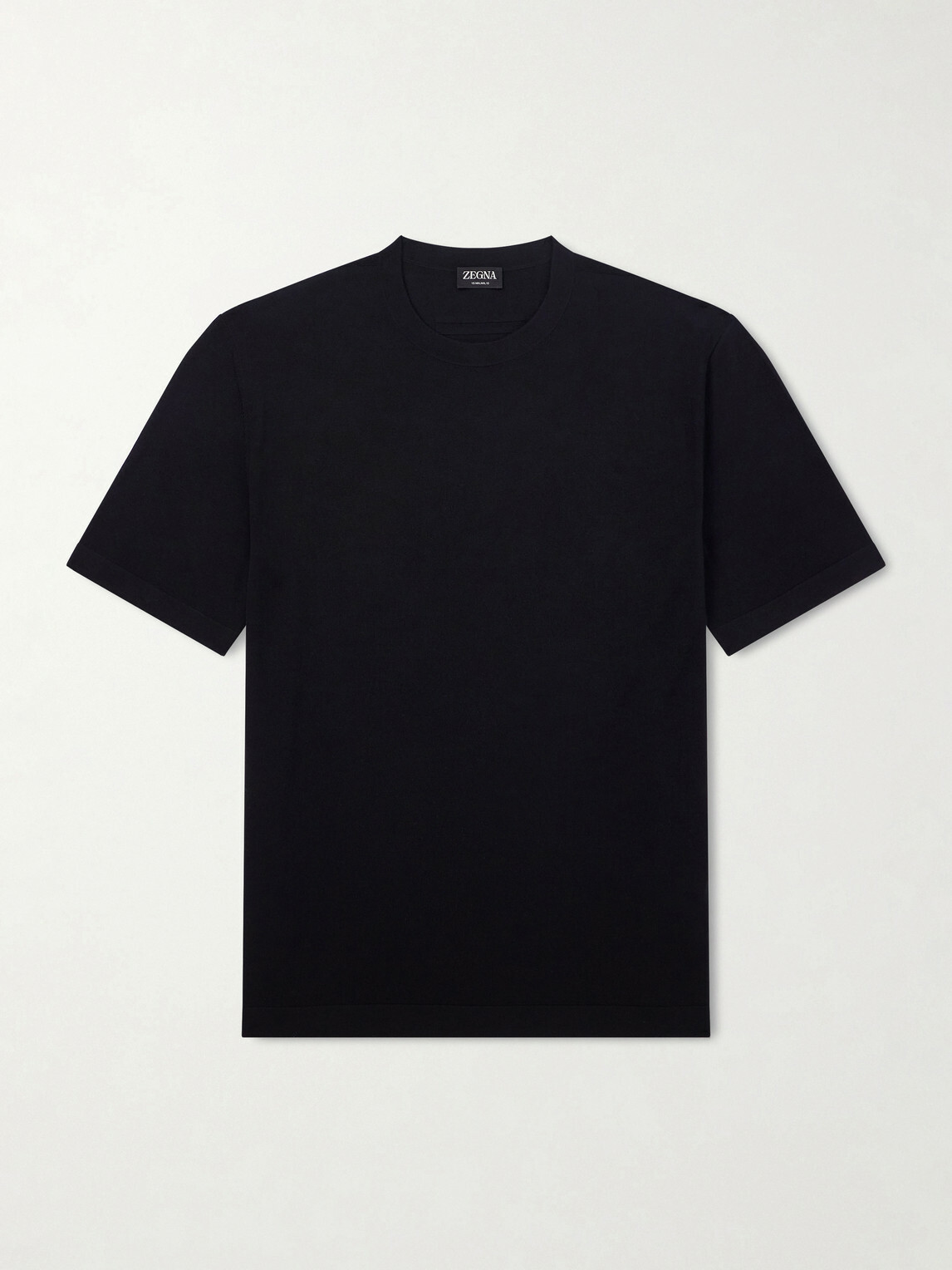 Zegna - Cotton-Jersey T-Shirt - Black