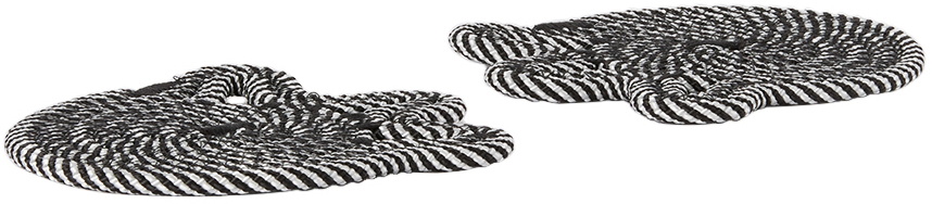 Ugly Rugly Black & White Amoeba Coaster Set