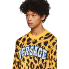 Versace Yellow Jacquard Pop Animalier Sweater