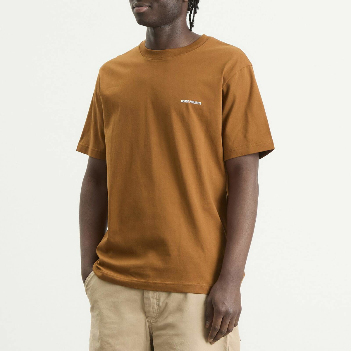 Norse Projects Men's Dyrehaven Logo T-Shirt in Copper