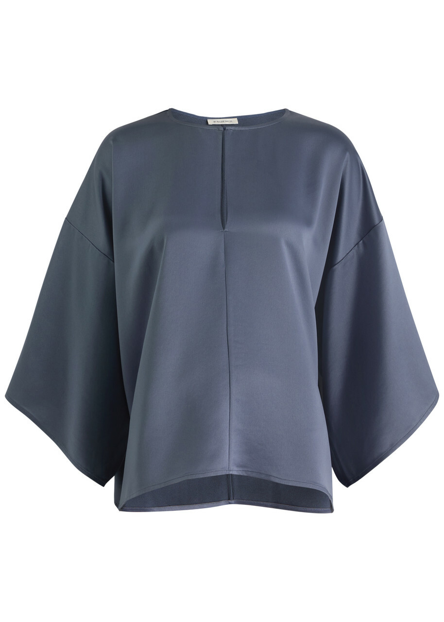 BY Malene Birger Cicie Satin top Blue