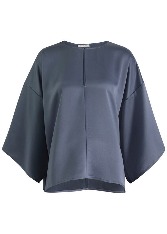 Photo: BY Malene Birger Cicie Satin top Blue