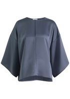 BY Malene Birger Cicie Satin top Blue