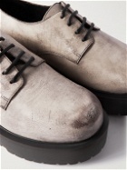 Enfants Riches Déprimés - Winona Distressed Leather Derby Shoes - White