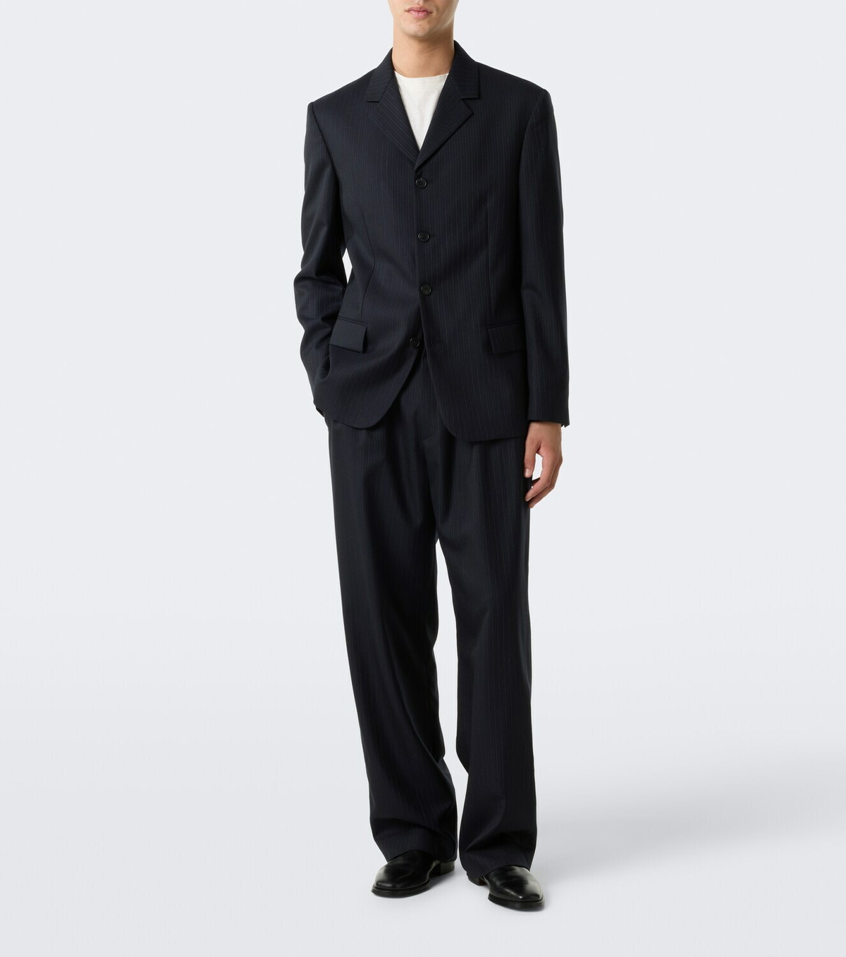 The Row Corley virgin wool twill straight pants