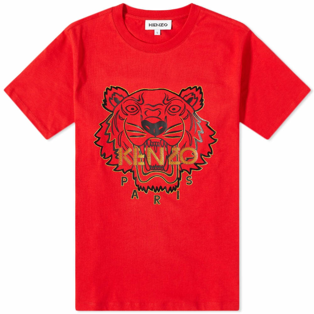 KENZO X Kansai Yamamoto Embroidered Tiger Kimono Top in Black for