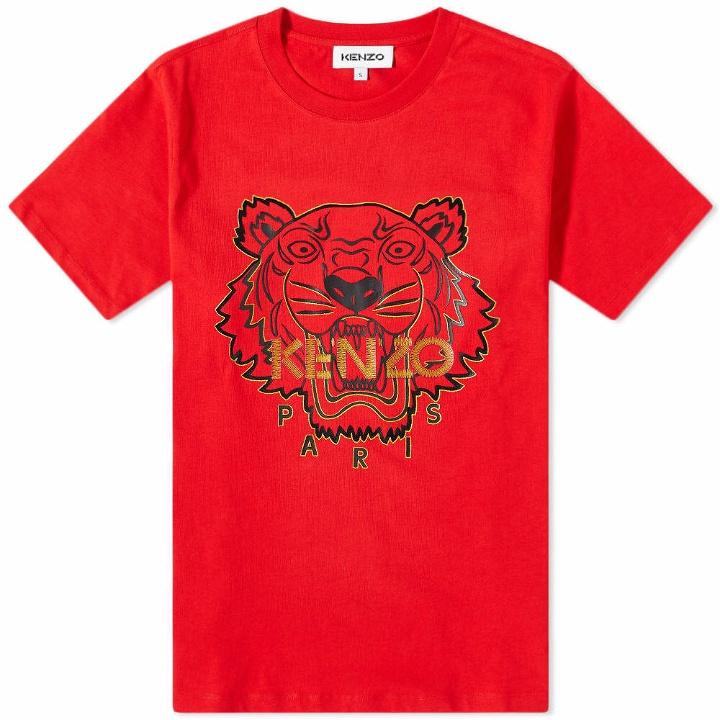 Photo: Kenzo Men's CNY Year of The Tiger T-Shirt in Medium Red