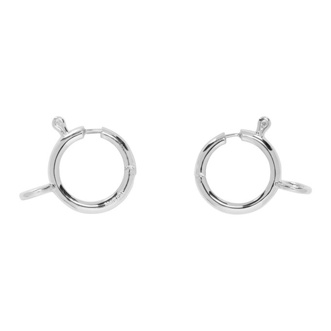 アクセサリー ambush peal silver hoop earrings v アクセサリー