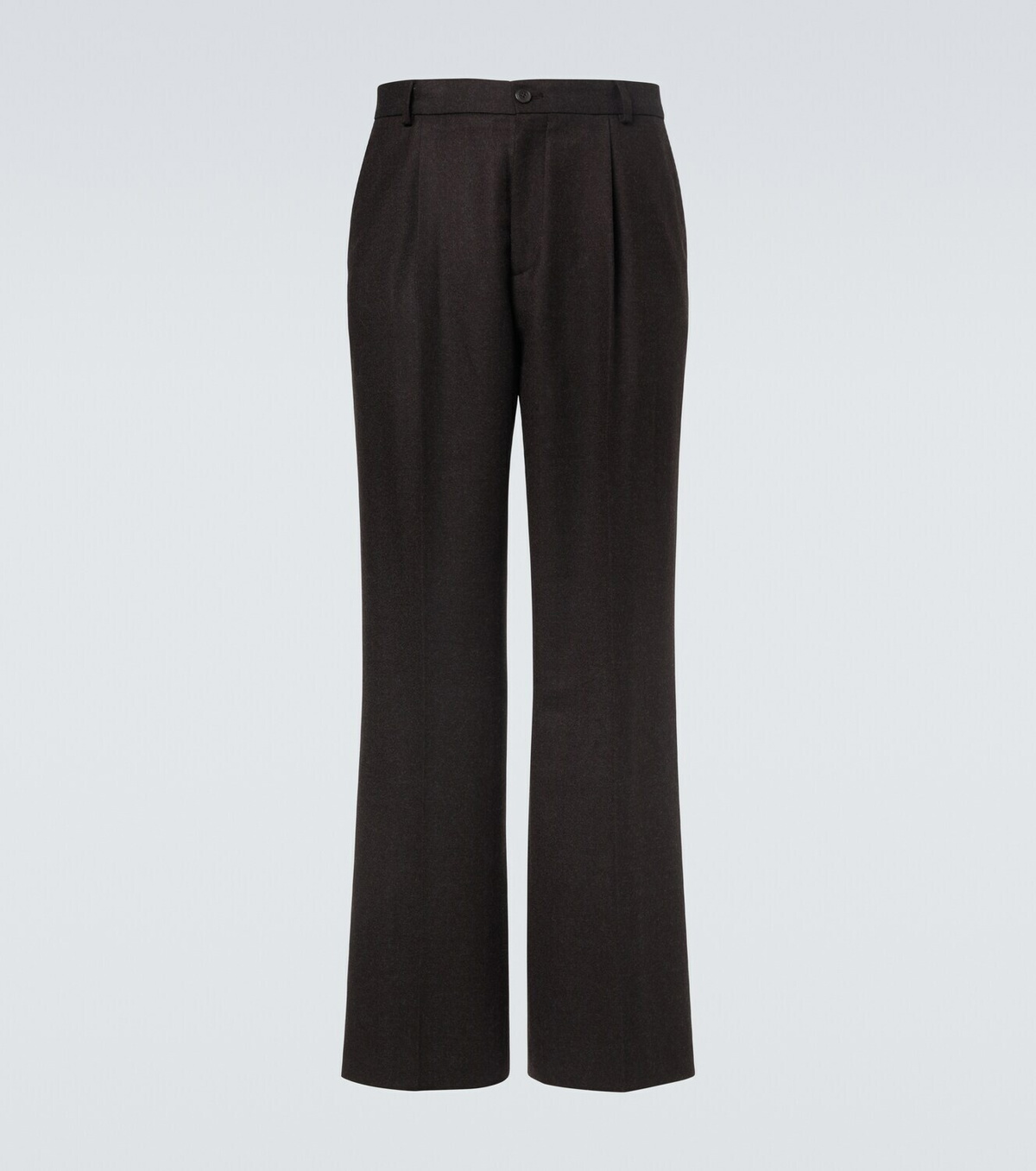 Dries Van Noten Wool flannel wide-leg pants Dries Van Noten