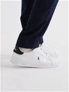POLO RALPH LAUREN - Heritage Court Logo-Print Leather Sneakers - White