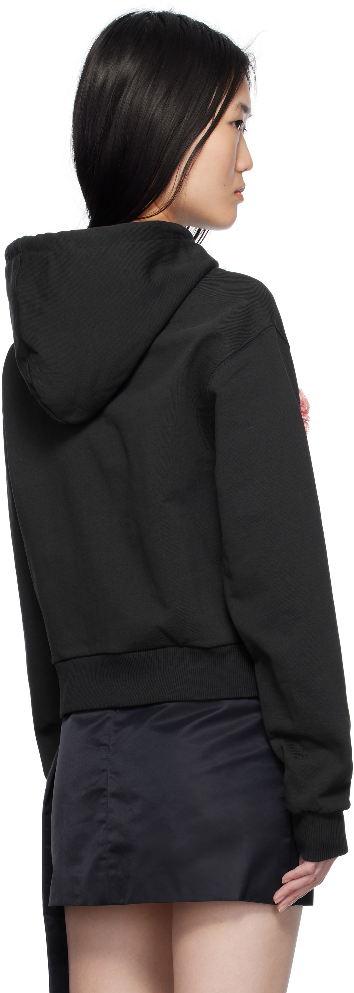 Sandy Liang Black Regina Hoodie Sandy Liang