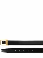 SAINT LAURENT - 30mm Boucle La 66 Leather Belt
