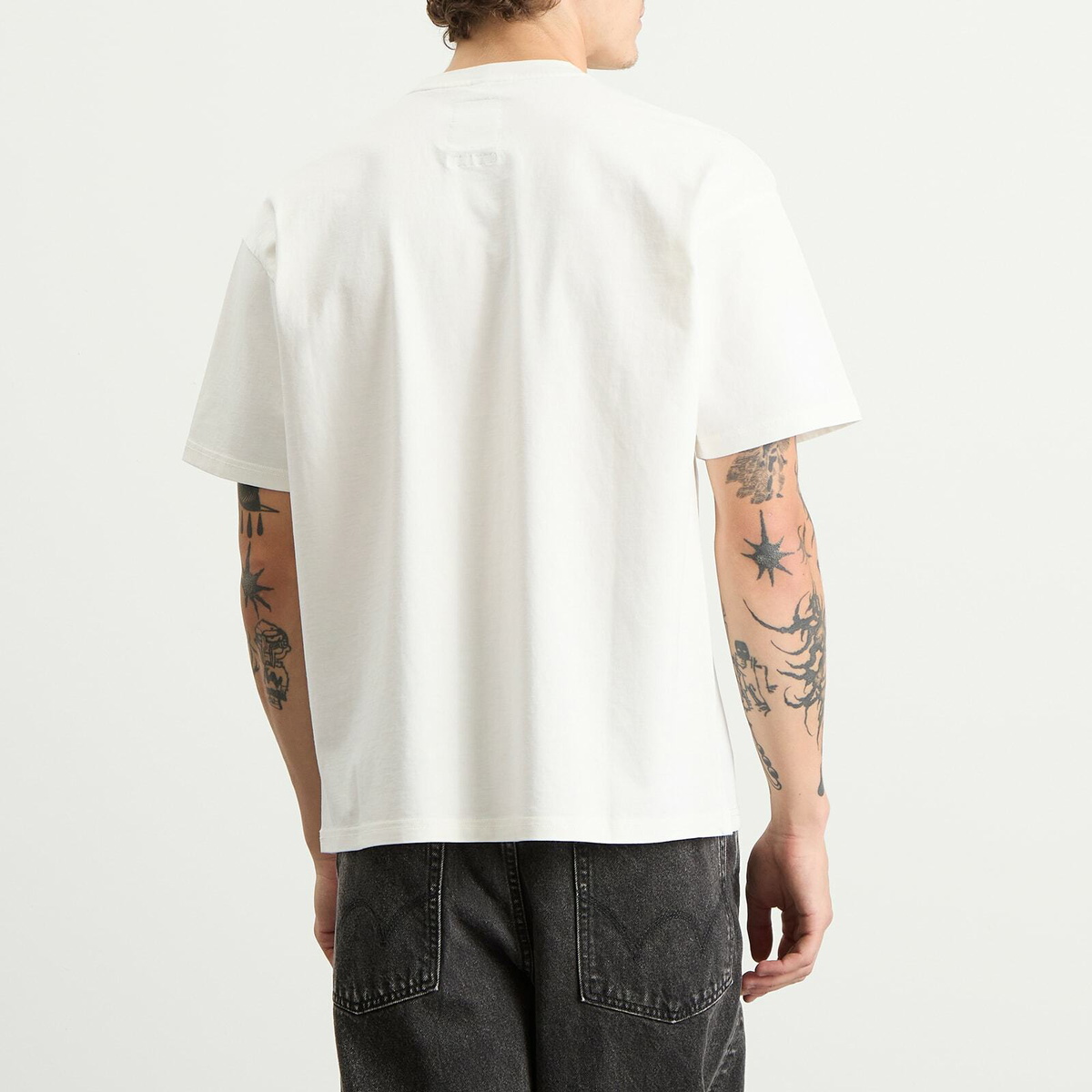 Napapijri Men's x Martine Rose Logo T-Shirt in White Whisper