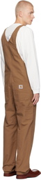 Carhartt Work In Progress Brown Bib Overalls