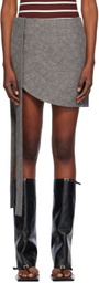 FIDAN NOVRUZOVA Gray Colleen Miniskirt