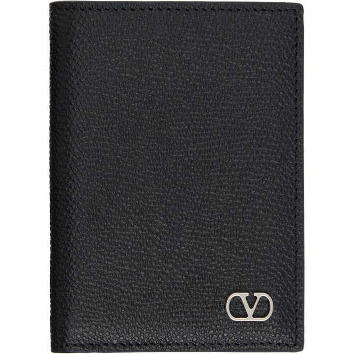 Photo: Valentino Garavani Black VLogo Signature Bifold Wallet