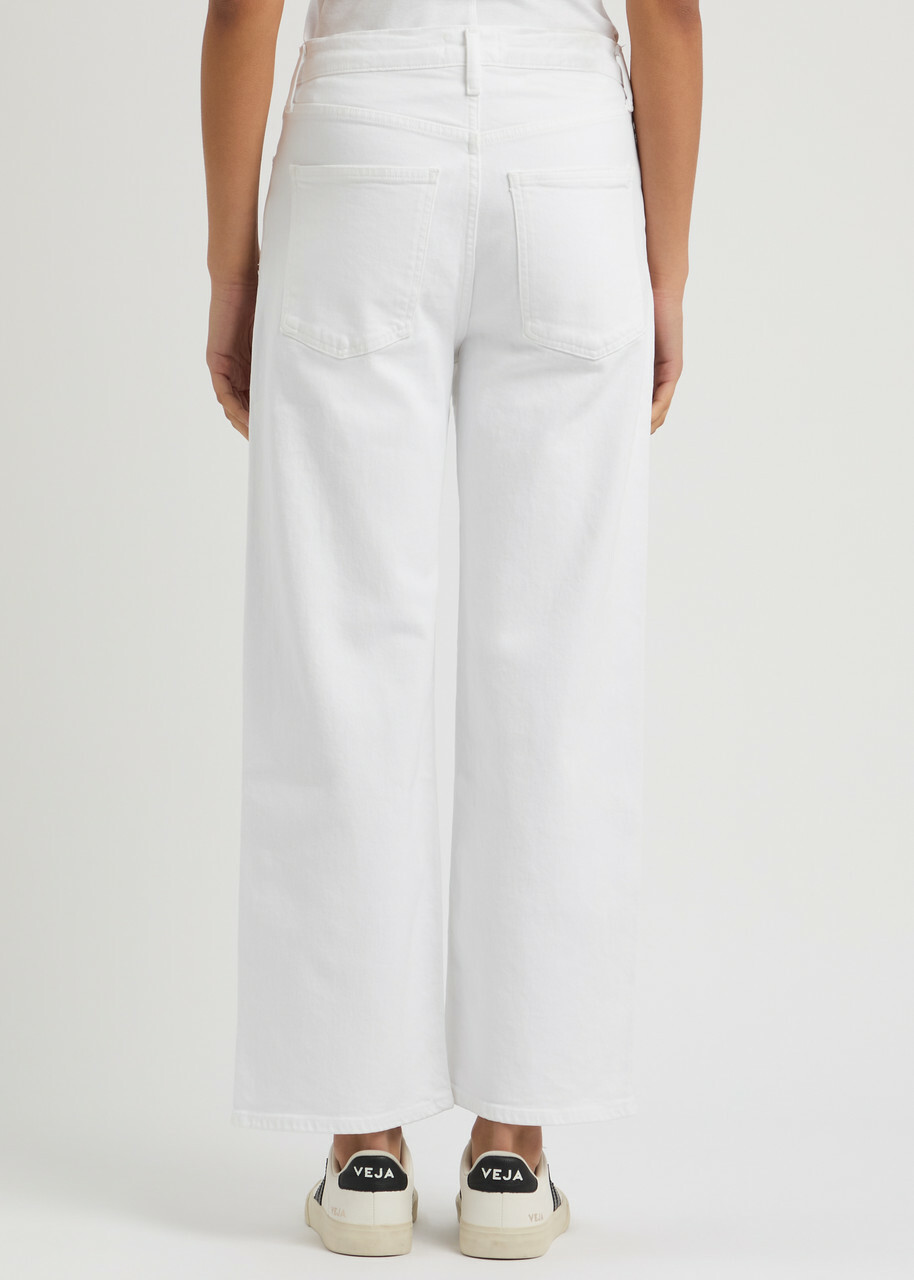 Agolde Harper Crop Straight-leg Jeans White