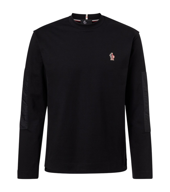 Photo: Moncler Grenoble Après Ski cotton-blend jersey T-shirt