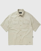 Reternity Logo Button Shirt Beige - Mens - Shortsleeves