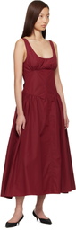 Proenza Schouler Red Proenza Schouler White Label Kendall Midi Dress